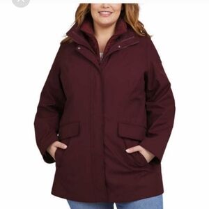 Lands' End  Ladies' 3-in-1 Systems Rain System Vest-Jacket nwt